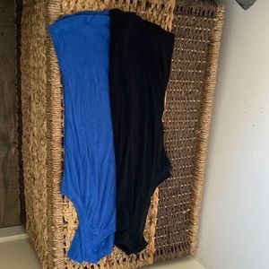 Two XL ribbed high neck tank tops